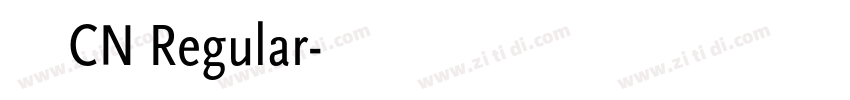 荣耀CN Regular字体转换 荣耀CN Regular字体转换